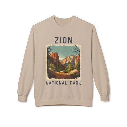 Softstyle Sweatshirt - Zion National Park Fleece Sweatshirt