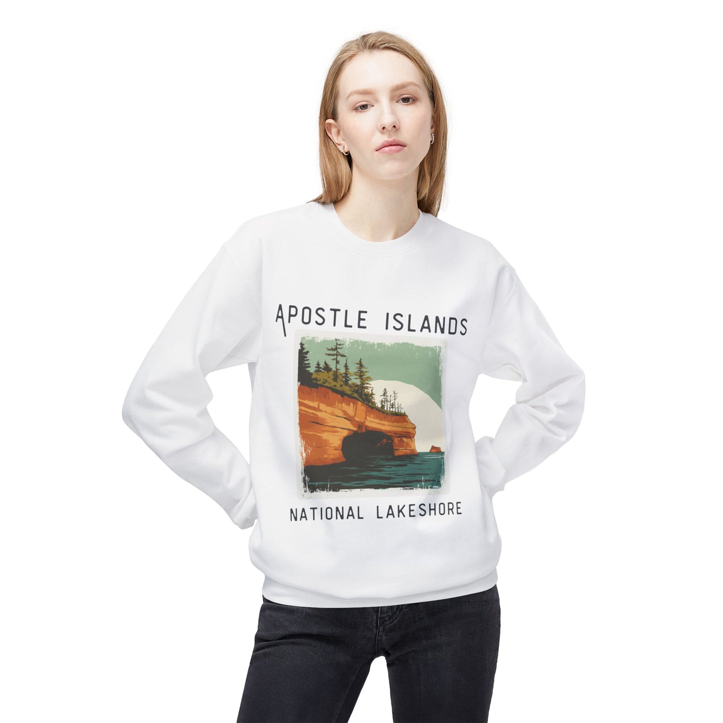 Softstyle Sweatshirt - Apostle Islands National Lakeshore Fleece Sweatshirt