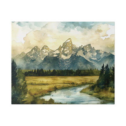 Canvas - Grand Teton National Park Stretched Canvas Print