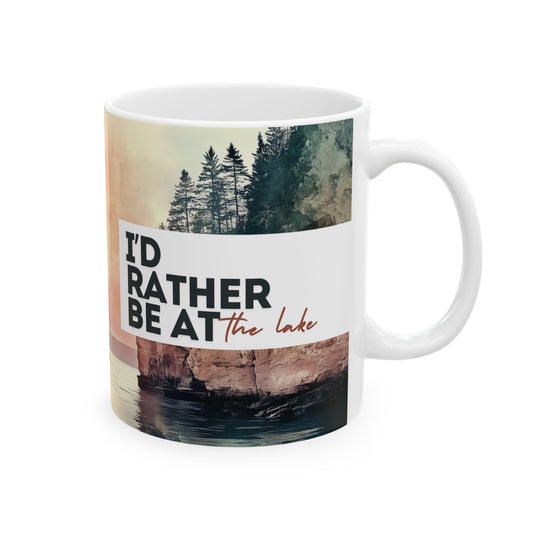 Mug - Vintage Watercolor Apostle Islands National Lakeshore Ceramic Mug