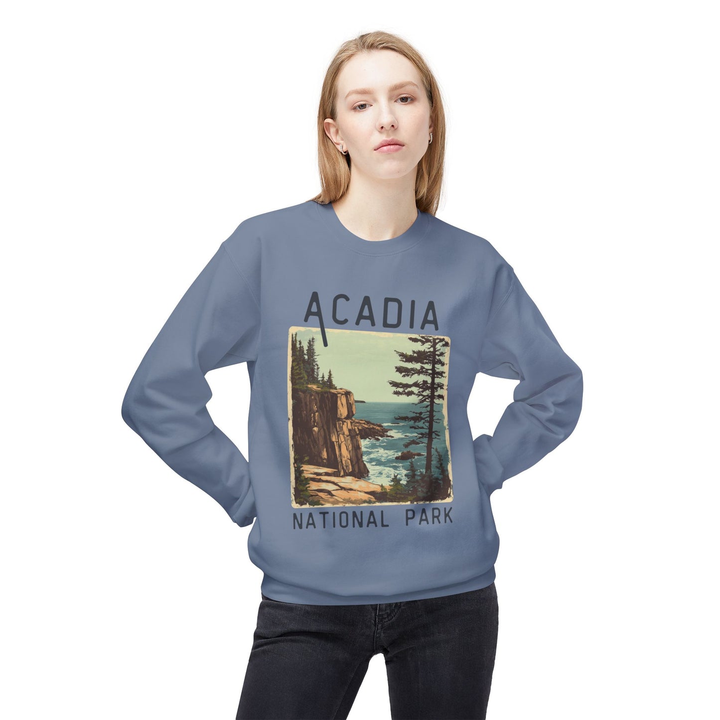 Softstyle Sweatshirt - Acadia National Park Fleece Sweatshirt