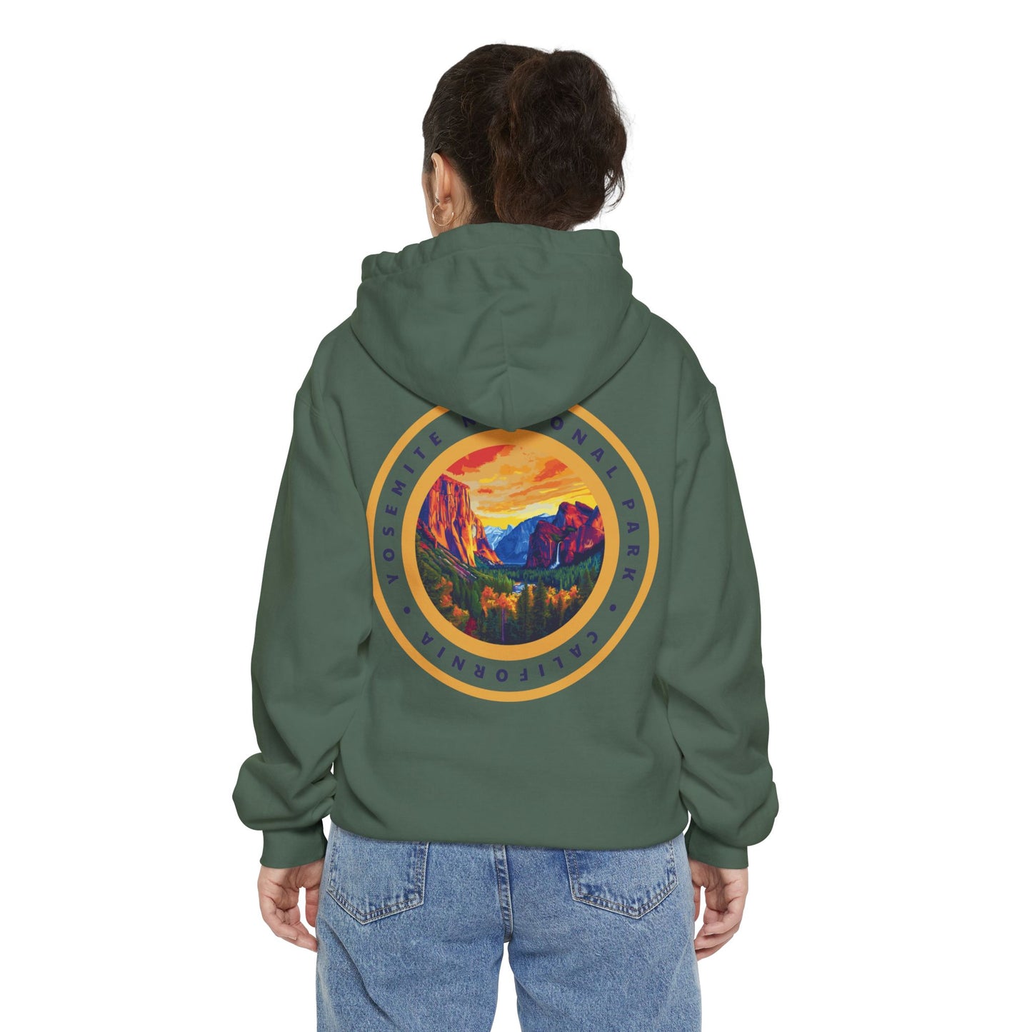 Heavyweight Hoodie - Yosemite National Park Back Print Hoodie