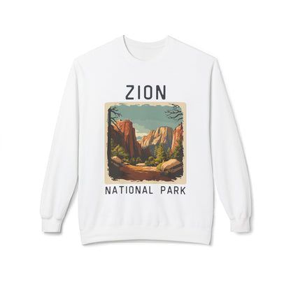 Softstyle Sweatshirt - Zion National Park Fleece Sweatshirt