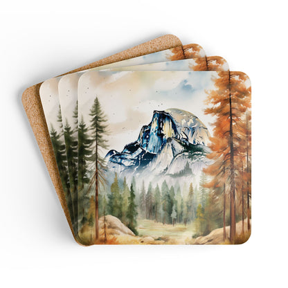 Coasters - Yosemite National Park Corkwood Coaster Set