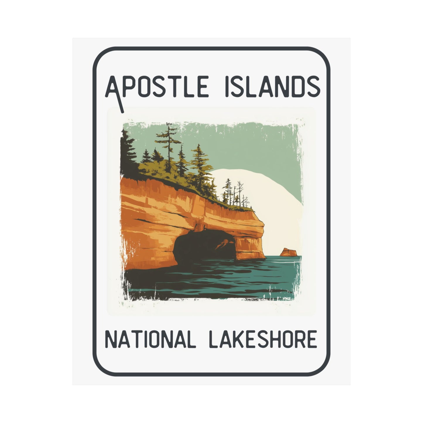 Poster - Apostle Islands National Lakeshore Graphic Poster