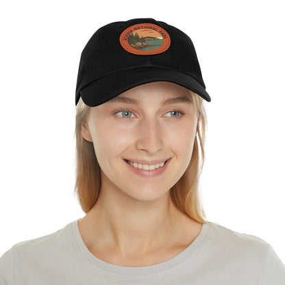 Hat - Acadia National Park Hat with Leather Patch