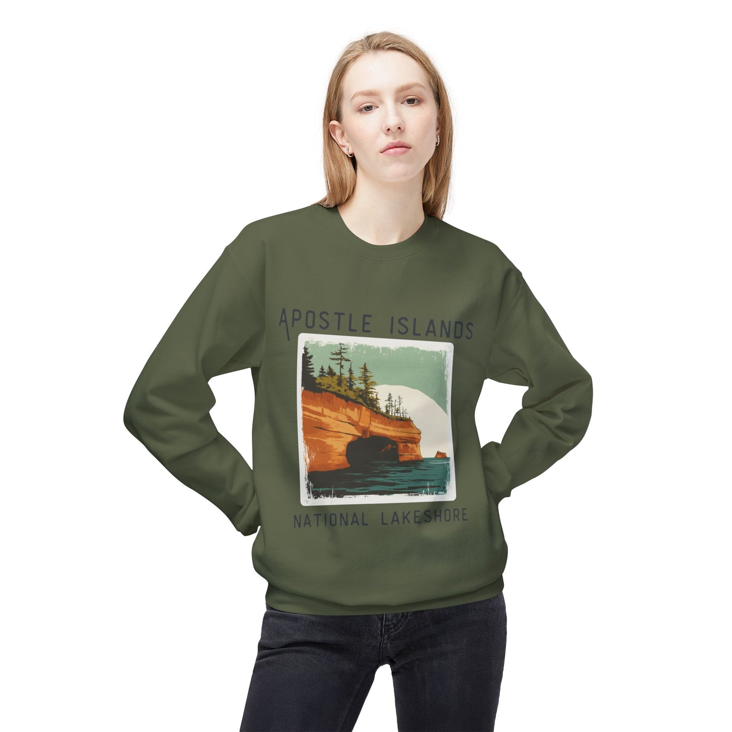 Softstyle Sweatshirt - Apostle Islands National Lakeshore Fleece Sweatshirt