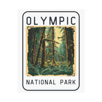 Poster - Olympic National Park Graphic Poster