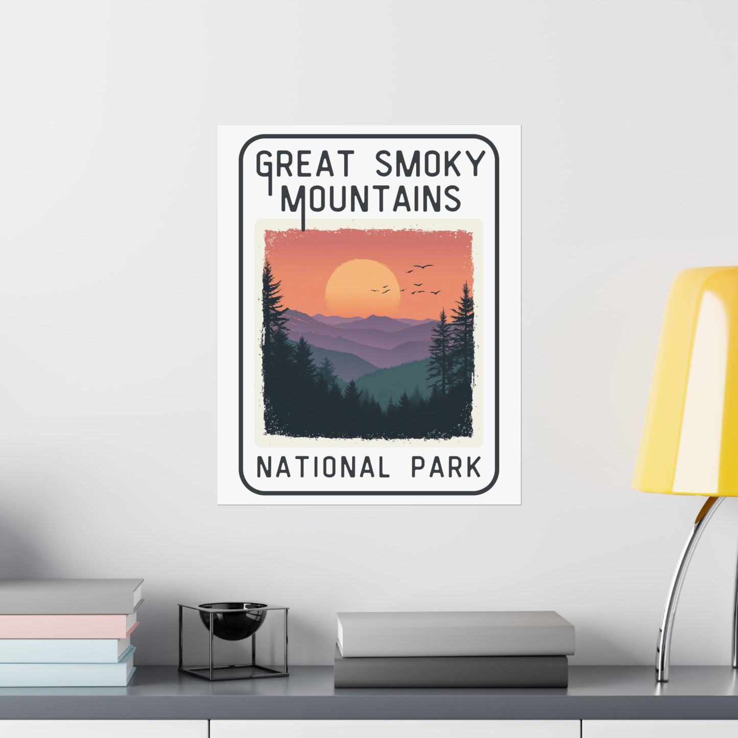 Poster - Great Smoky Mountains National Park Graphic Poster