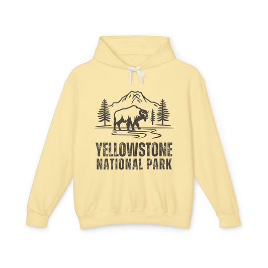 Lightweight Hoodie - Yellowstone National Park Hooded Sweatshirt