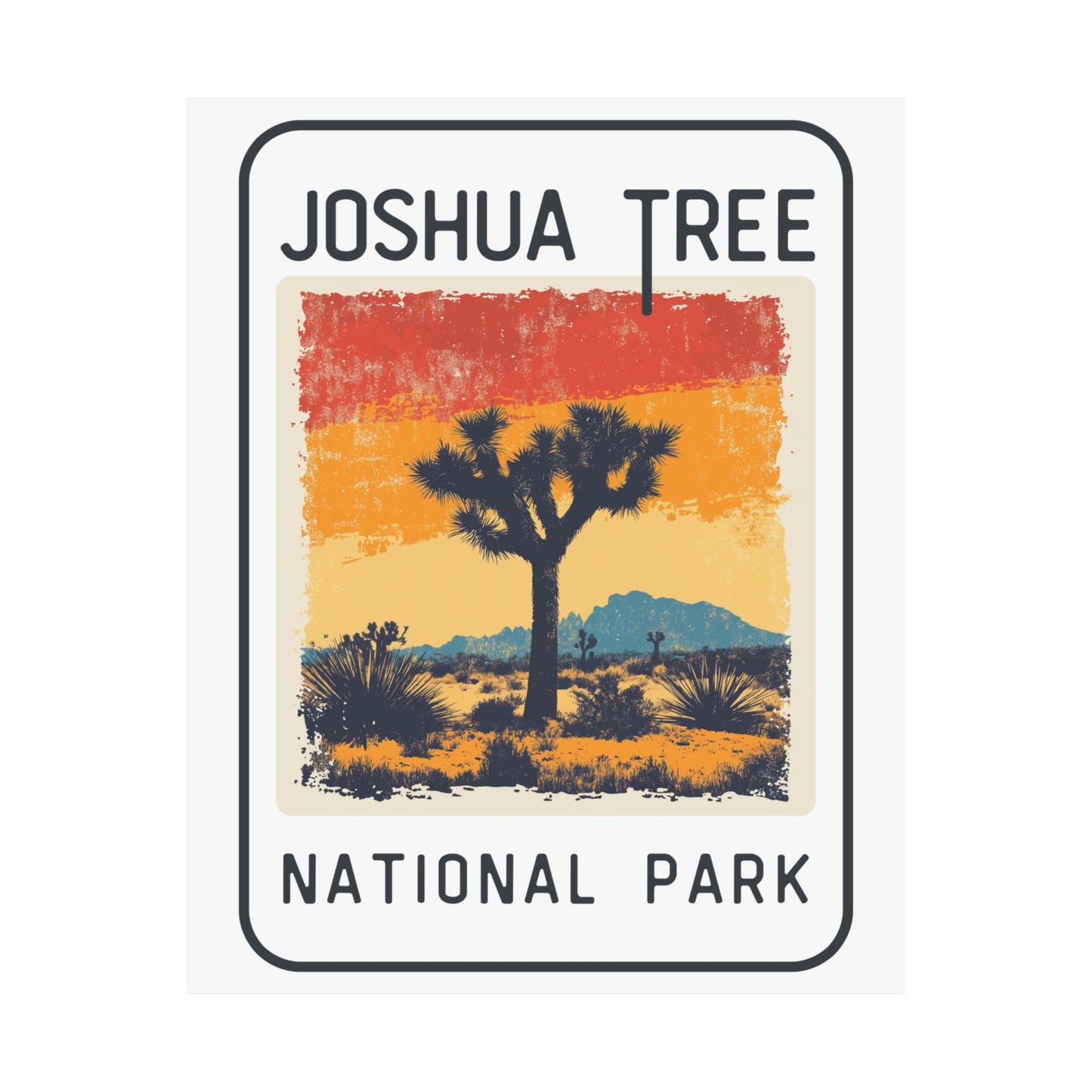 Poster - Joshua Tree National Park Graphic Poster