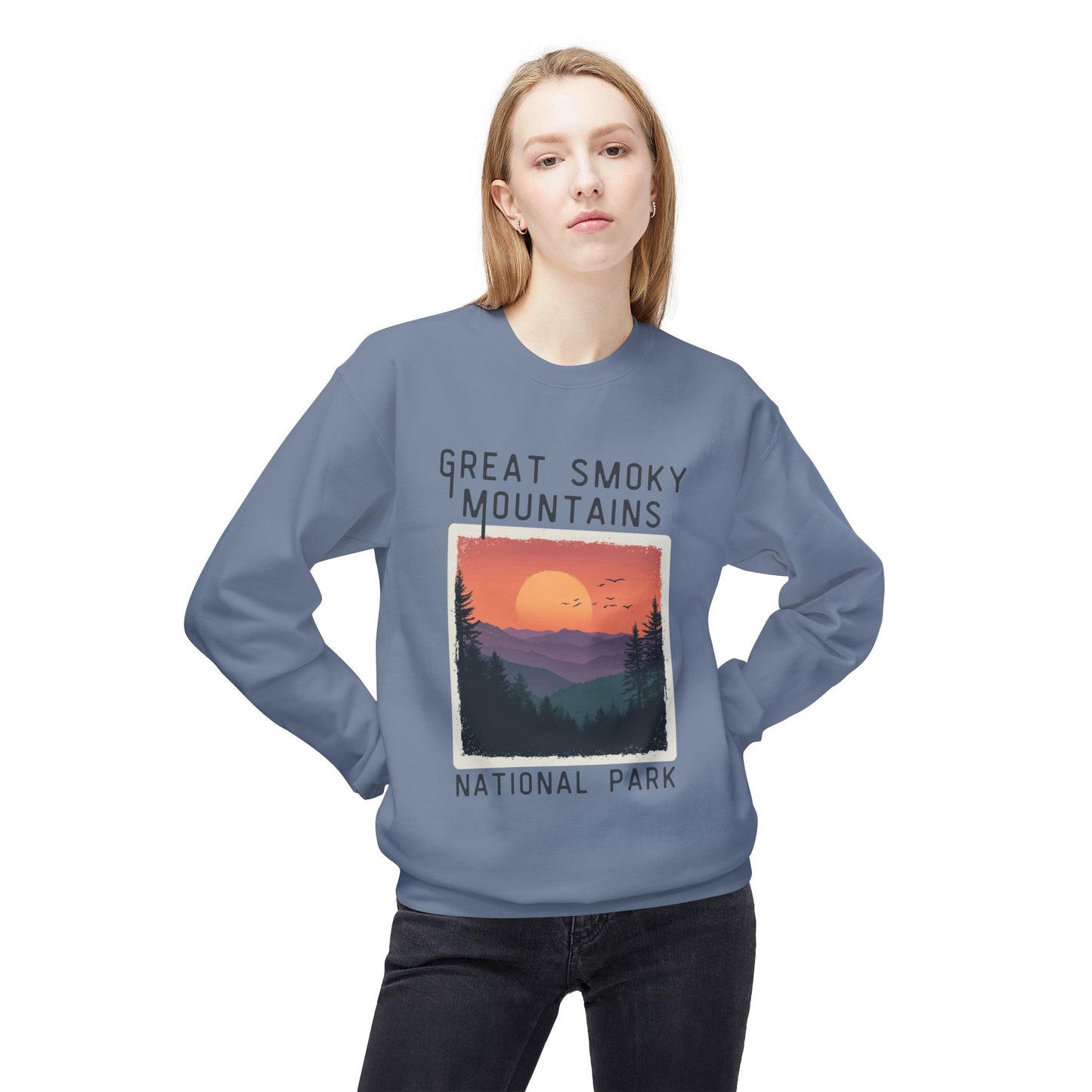 Softstyle Sweatshirt - Great Smoky Mountains National Park Fleece Sweatshirt