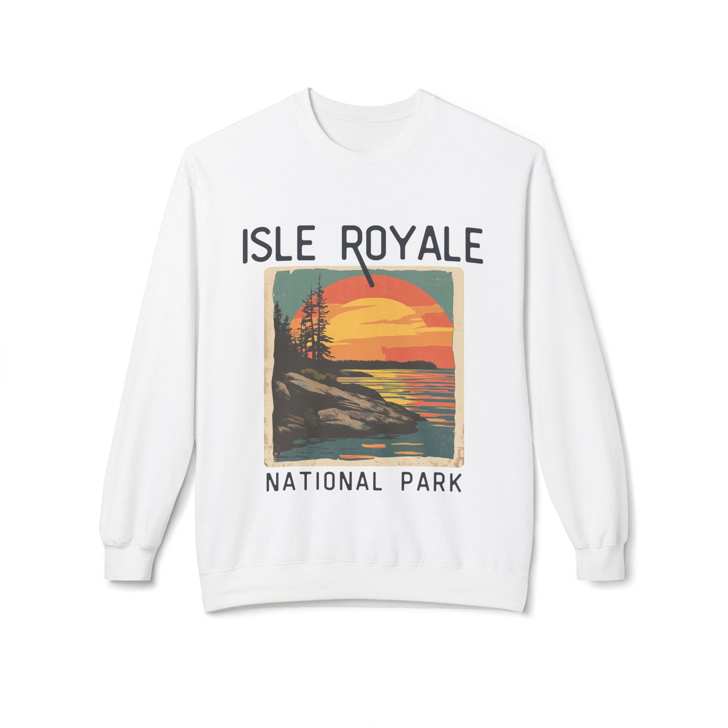 Softstyle Sweatshirt - Isle Royale National Park Fleece Sweatshirt