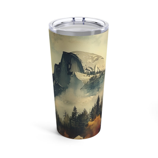 Tumbler - Vintage Watercolor Yosemite National Park Tumbler, 20oz