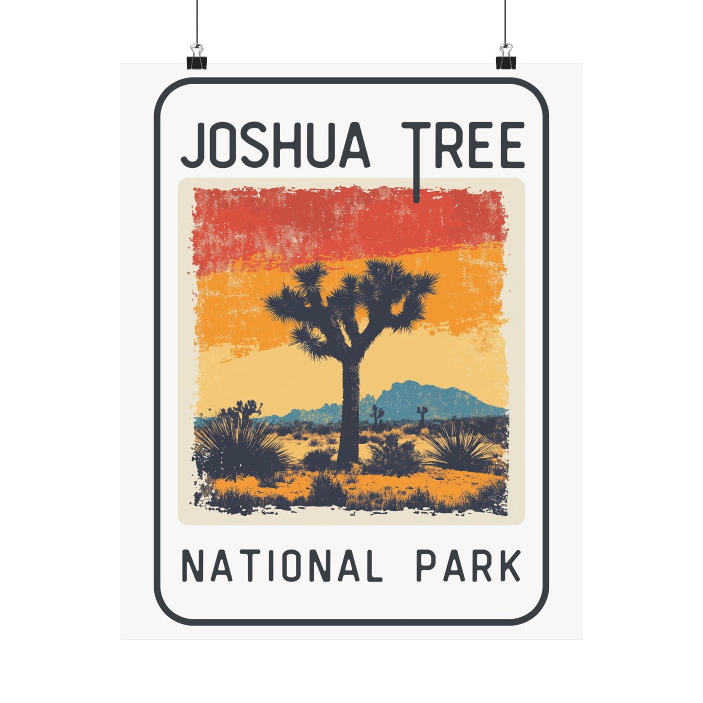 Poster - Joshua Tree National Park Graphic Poster