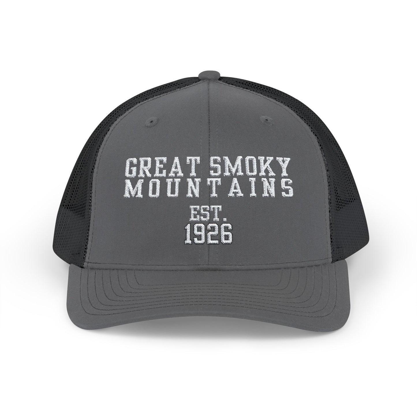 Embroidered Hat - Great Smoky Mountains National Park Trucker Cap