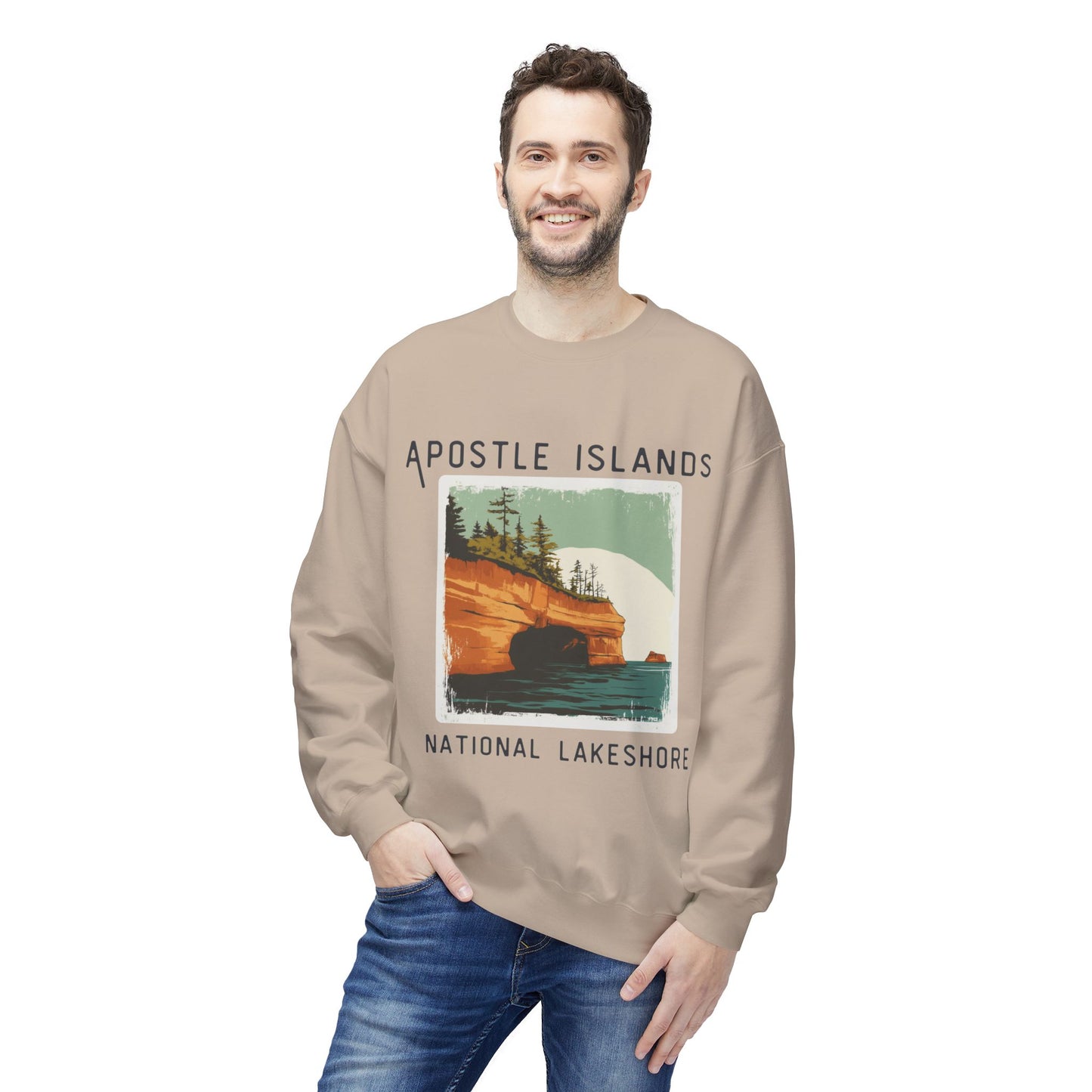 Softstyle Sweatshirt - Apostle Islands National Lakeshore Fleece Sweatshirt