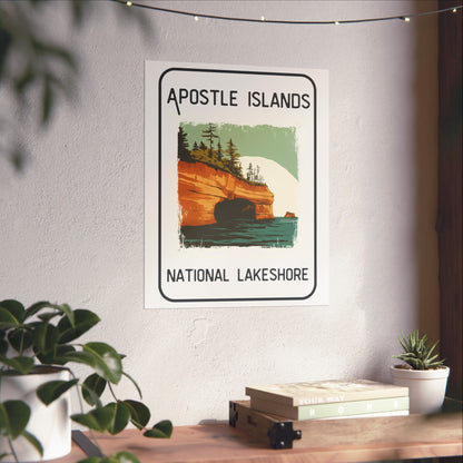 Poster - Apostle Islands National Lakeshore Graphic Poster