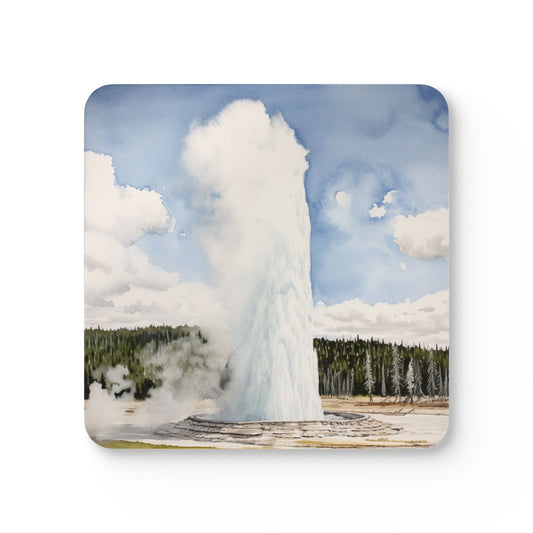 Coasters - Yellowstone National Park Corkwood Coaster Set