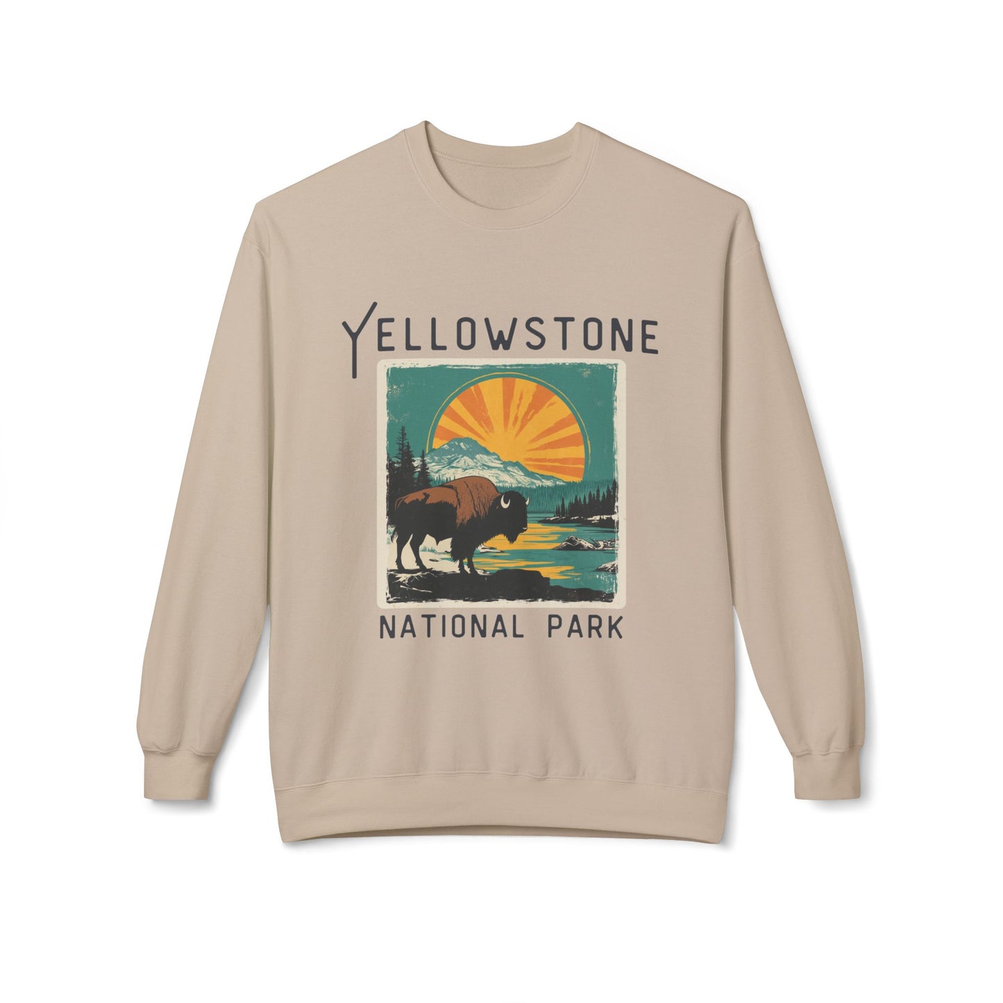 Softstyle Sweatshirt - Yellowstone National Park Fleece Sweatshirt