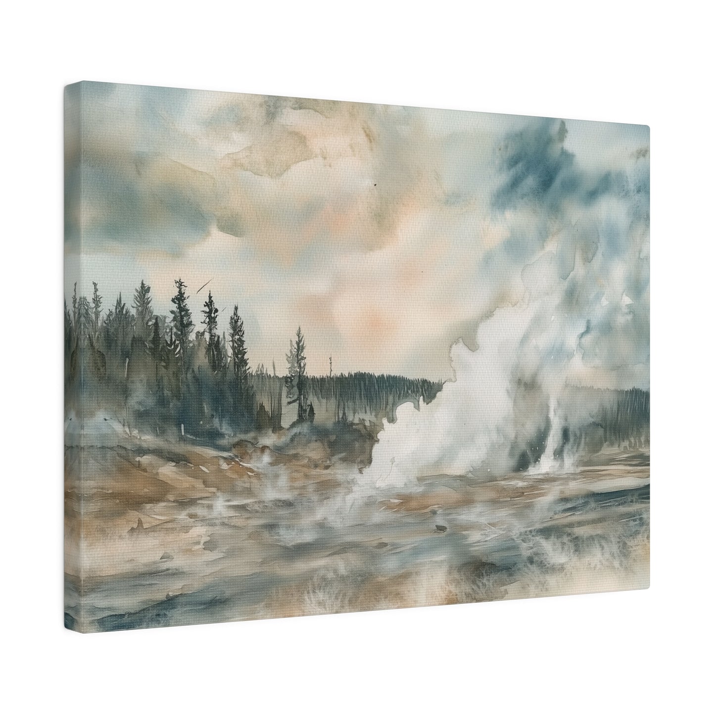 Canvas - Yellowstone National Park Stretched Canvas Print