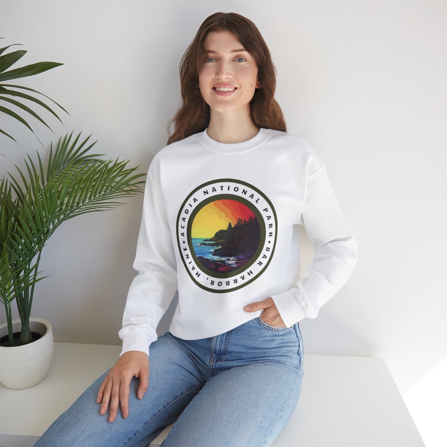 Midweight Crewneck - Acadia National Park Midweight Sweatshirt