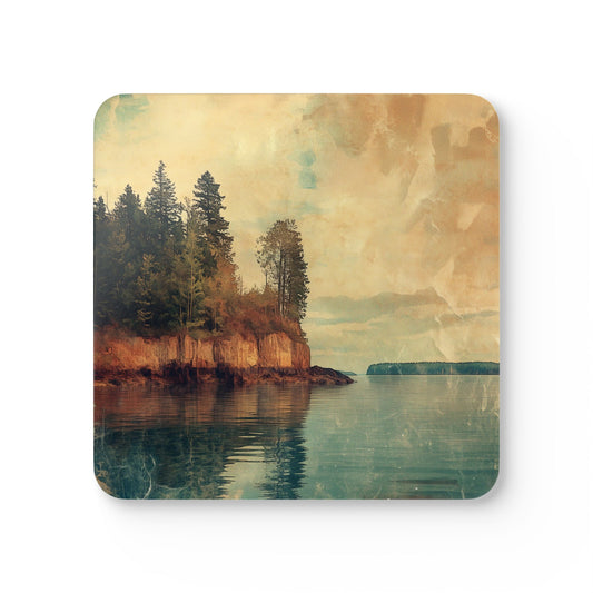 Coasters - Apostle Islands National Lakeshore Corkwood Coaster Set