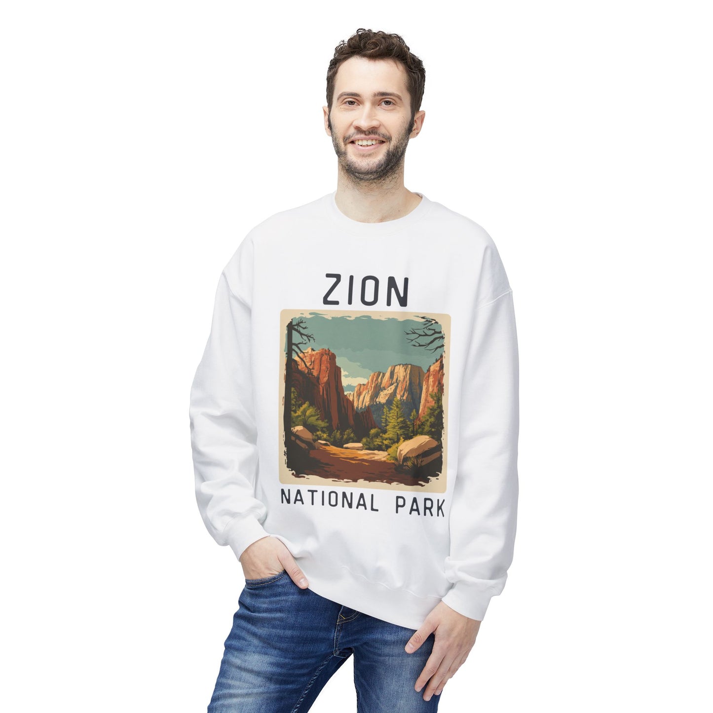 Softstyle Sweatshirt - Zion National Park Fleece Sweatshirt