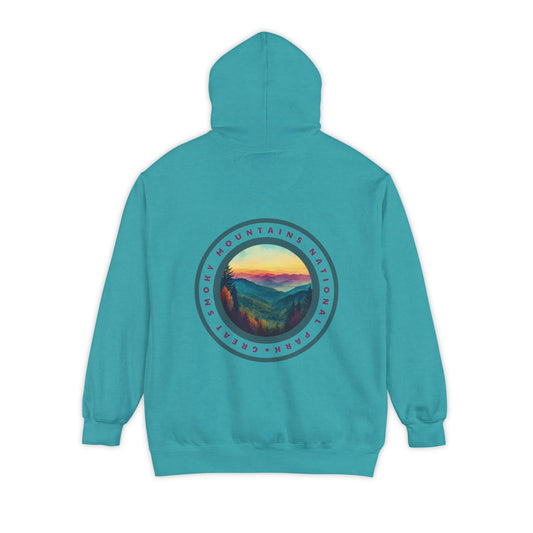 Heavyweight Hoodie - Great Smoky Mountains National Park Back Print Hoodie