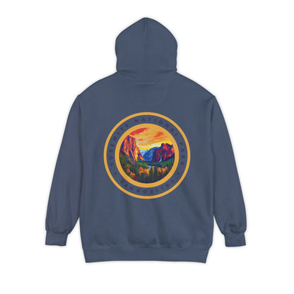 Heavyweight Hoodie - Yosemite National Park Back Print Hoodie