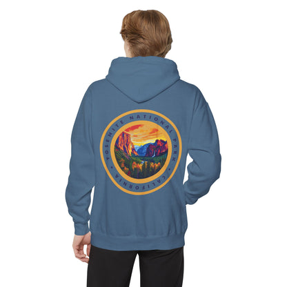 Heavyweight Hoodie - Yosemite National Park Back Print Hoodie