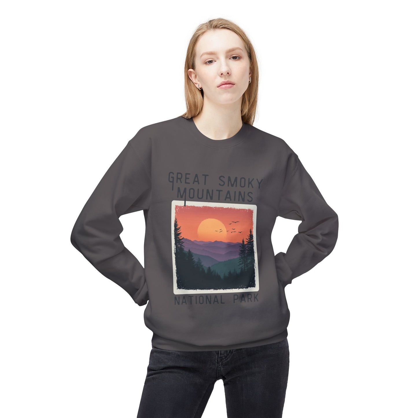 Softstyle Sweatshirt - Great Smoky Mountains National Park Fleece Sweatshirt