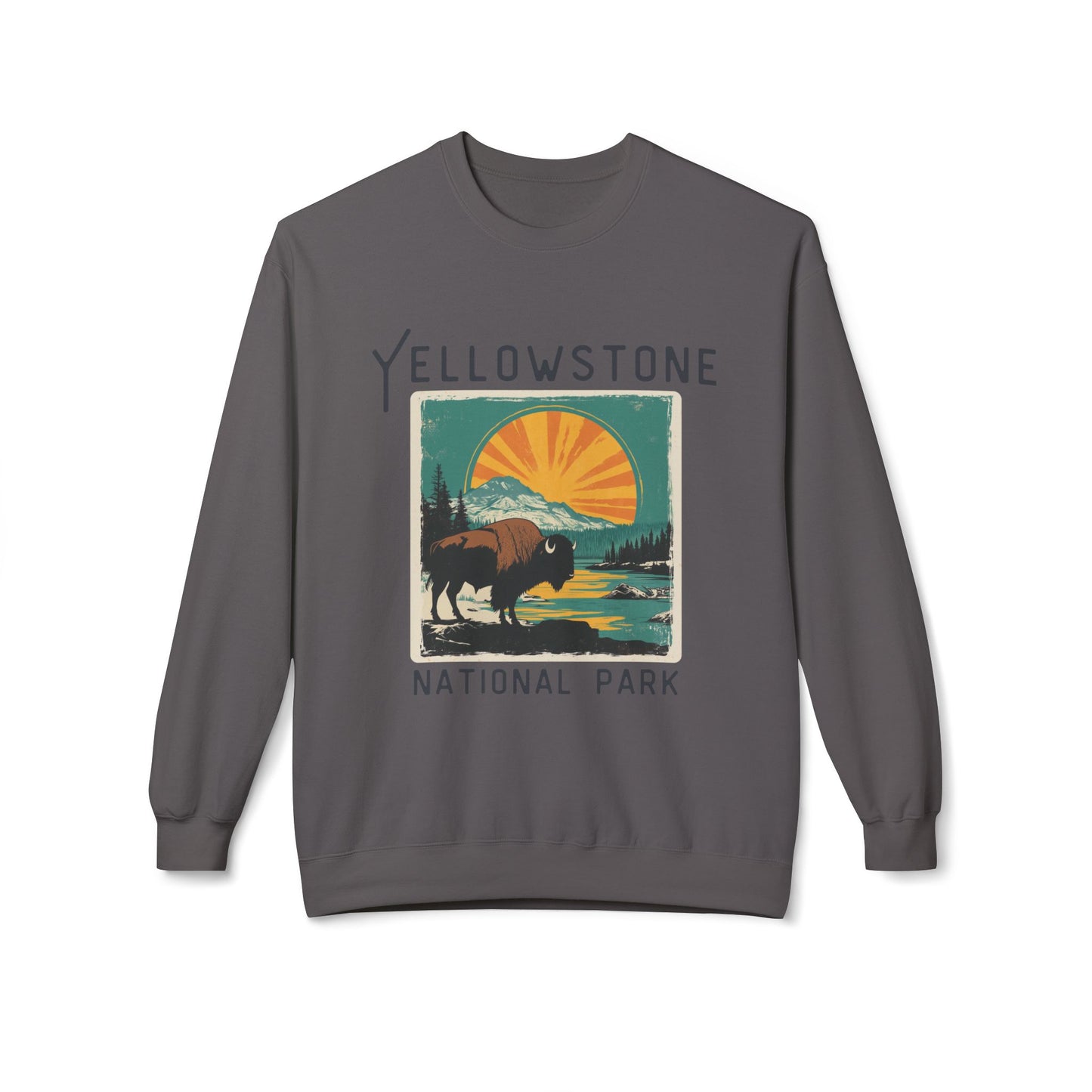 Softstyle Sweatshirt - Yellowstone National Park Fleece Sweatshirt