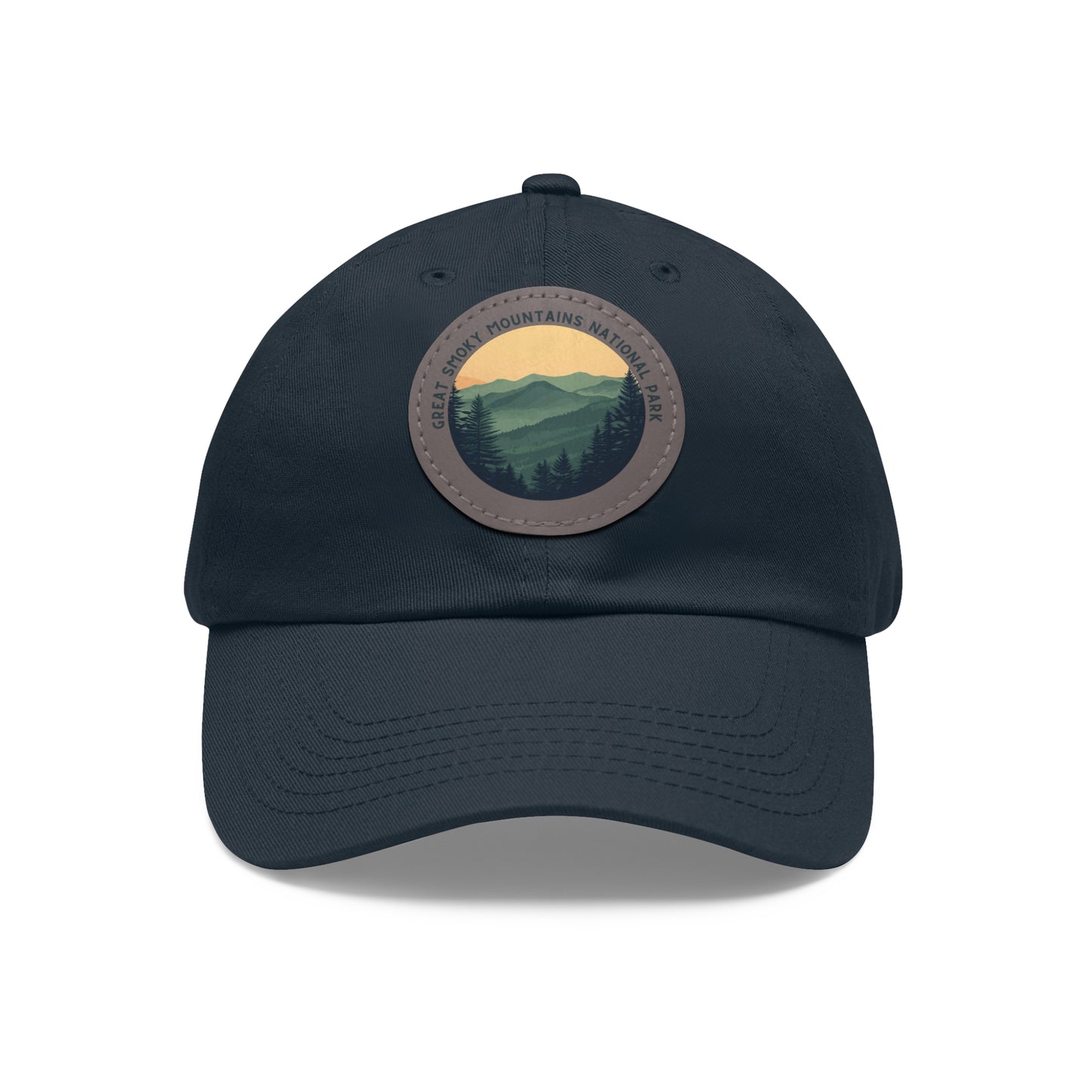 Hat - Great Smoky Mountains National Park Hat with Leather Patch