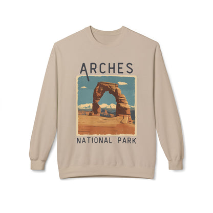 Softstyle Sweatshirt - Arches National Park Fleece Sweatshirt