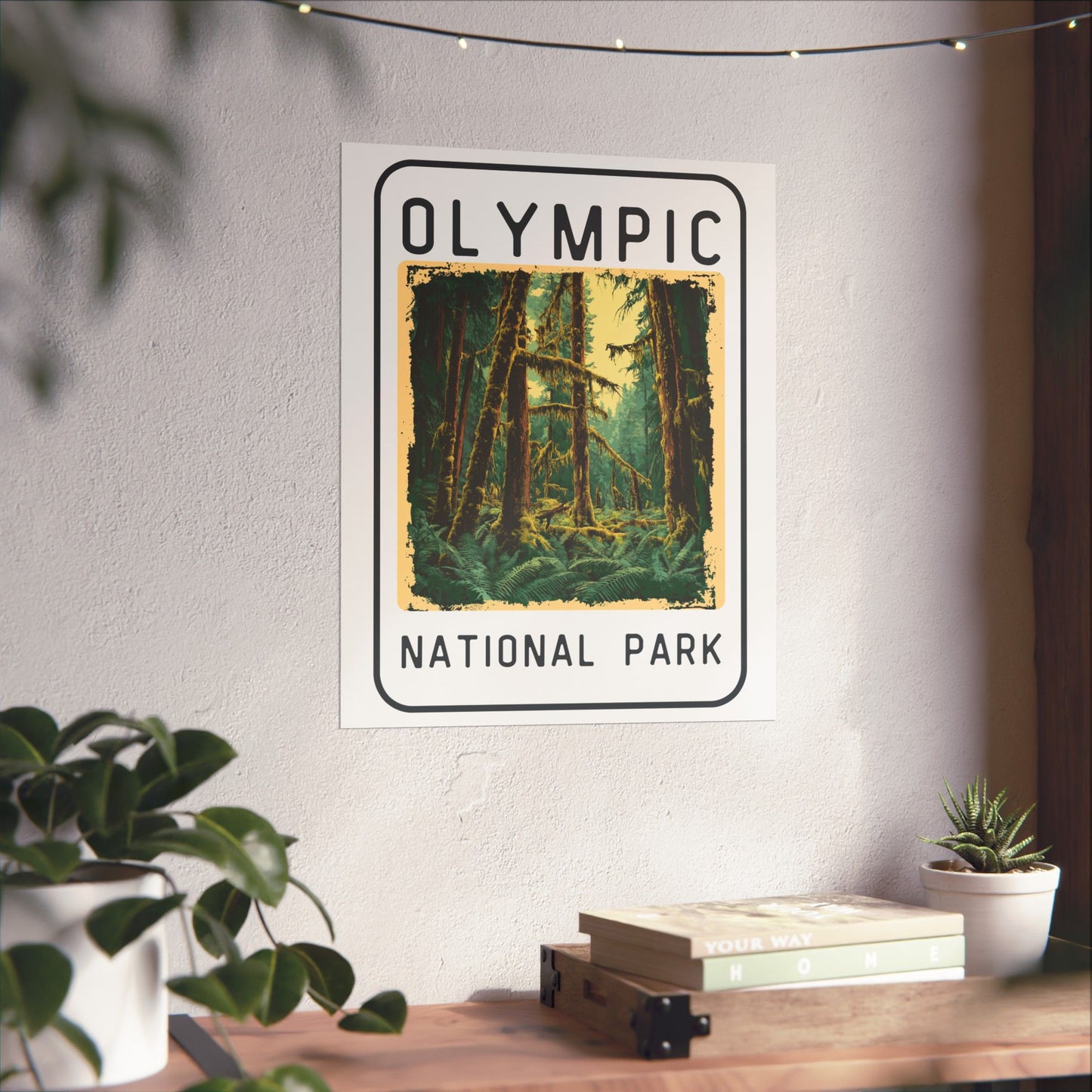 Poster - Olympic National Park Graphic Poster