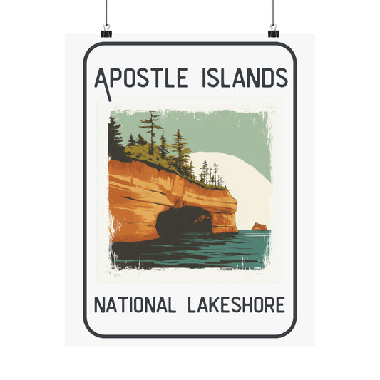 Poster - Apostle Islands National Lakeshore Graphic Poster