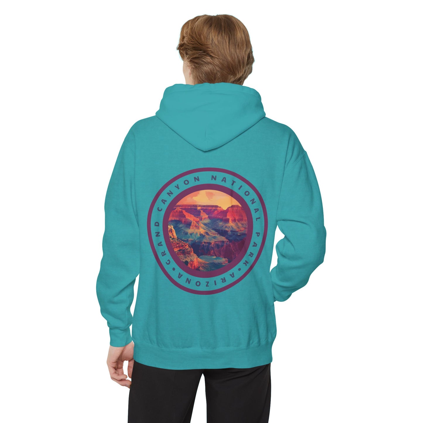 Heavyweight Hoodie - Grand Canyon National Park Back Print Hoodie