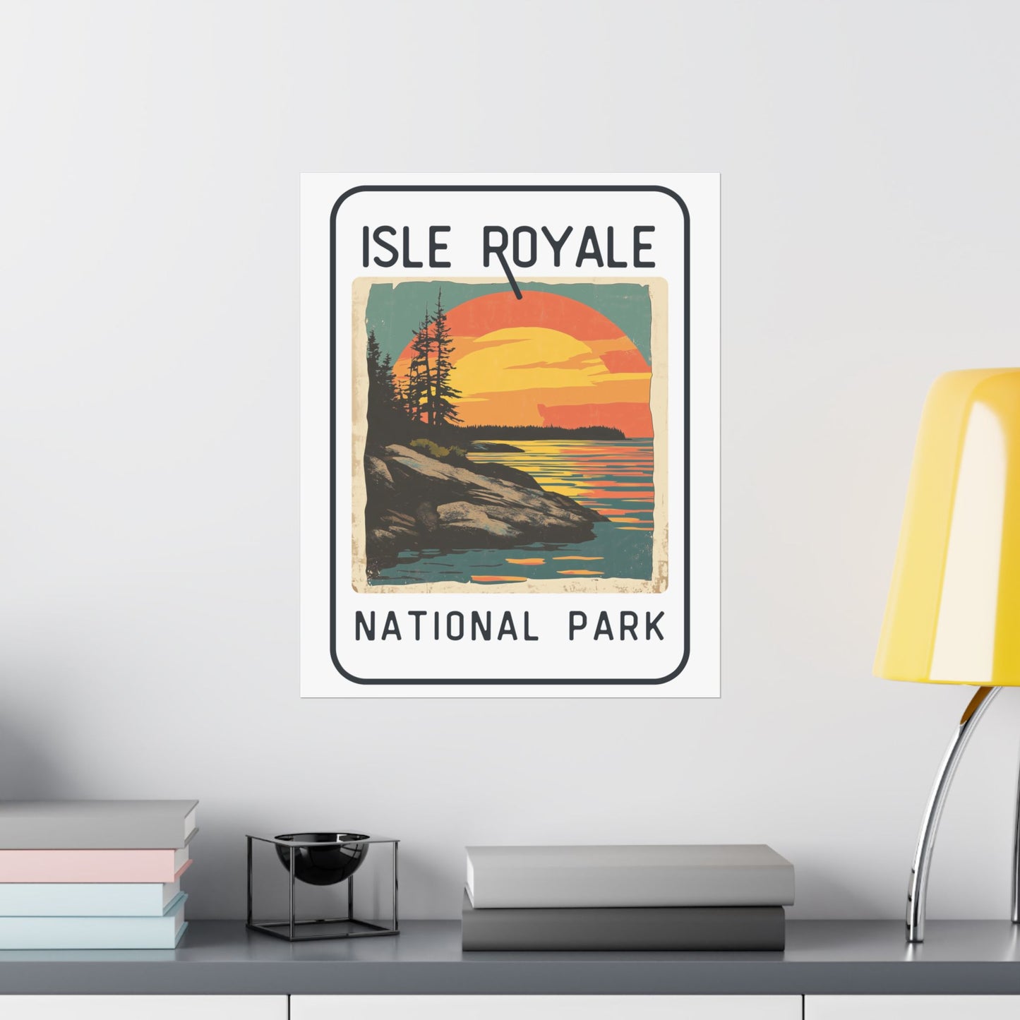 Poster - Isle Royale National Park Graphic Poster