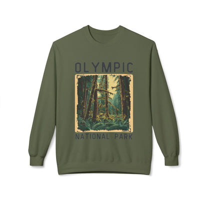 Softstyle Sweatshirt - Olympic National Park Fleece Sweatshirt