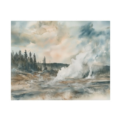 Canvas - Yellowstone National Park Stretched Canvas Print