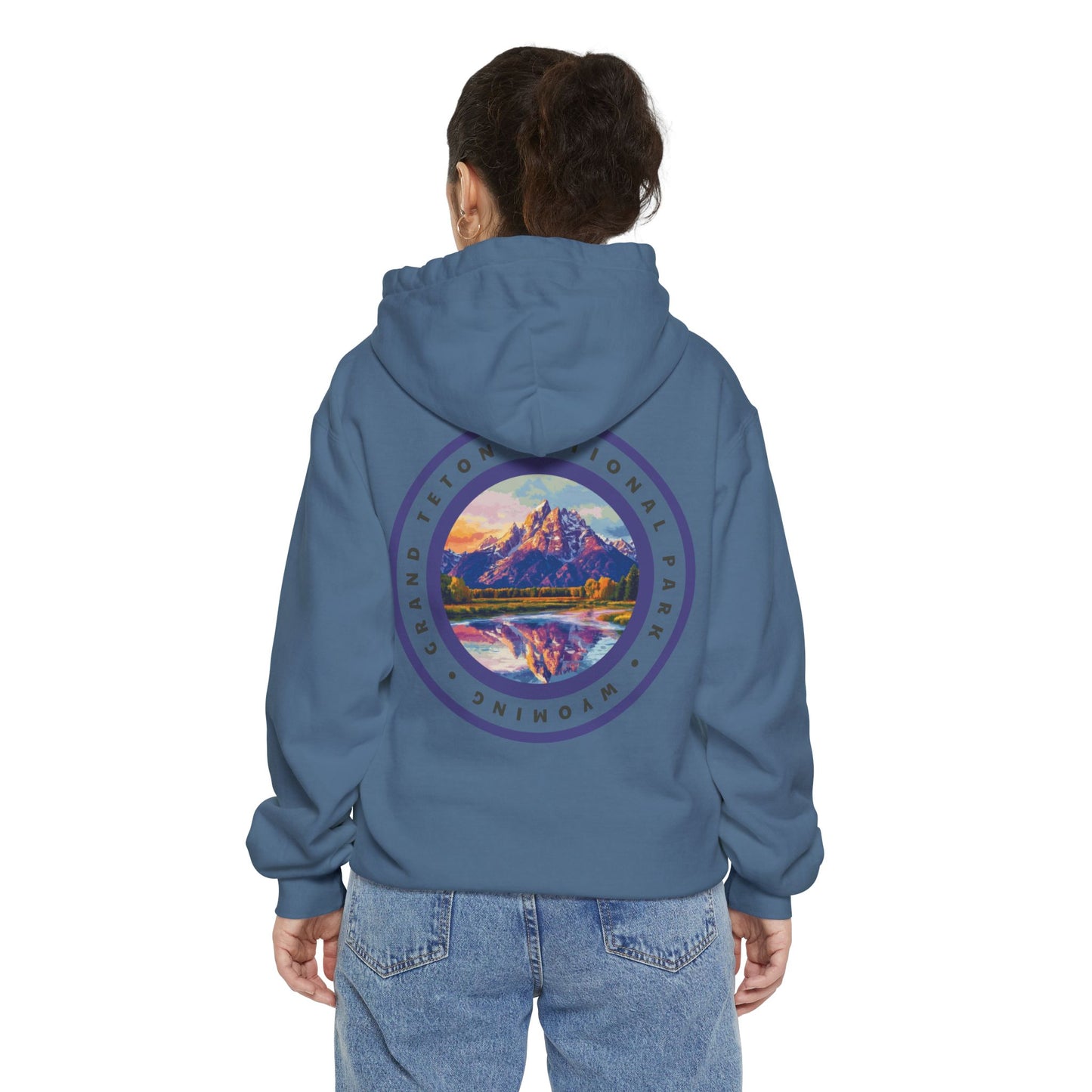 Heavyweight Hoodie - Grand Teton National Park Back Print Hoodie