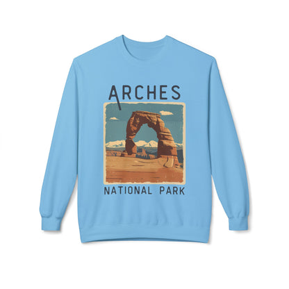 Softstyle Sweatshirt - Arches National Park Fleece Sweatshirt