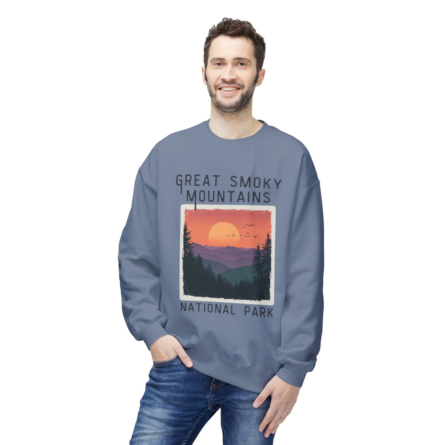 Softstyle Sweatshirt - Great Smoky Mountains National Park Fleece Sweatshirt