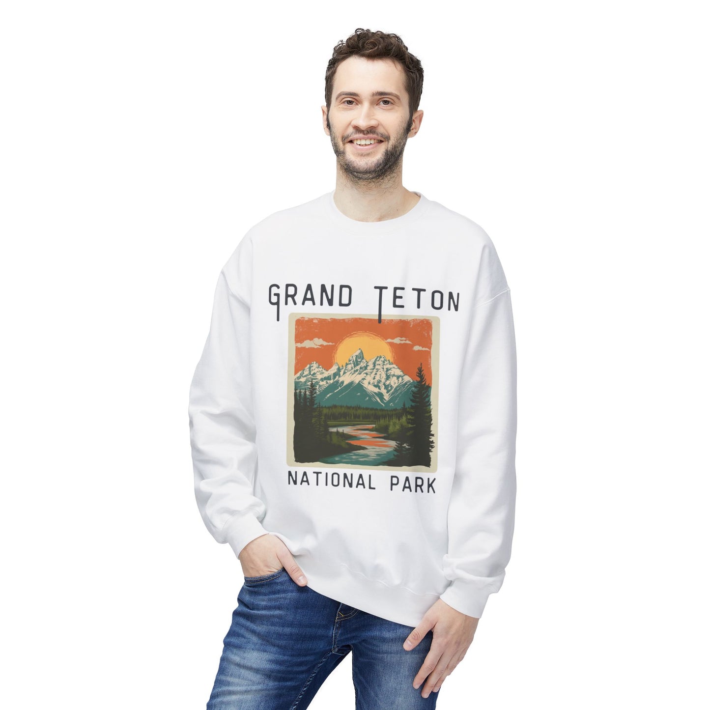 Softstyle Sweatshirt - Grand Teton National Park Fleece Sweatshirt