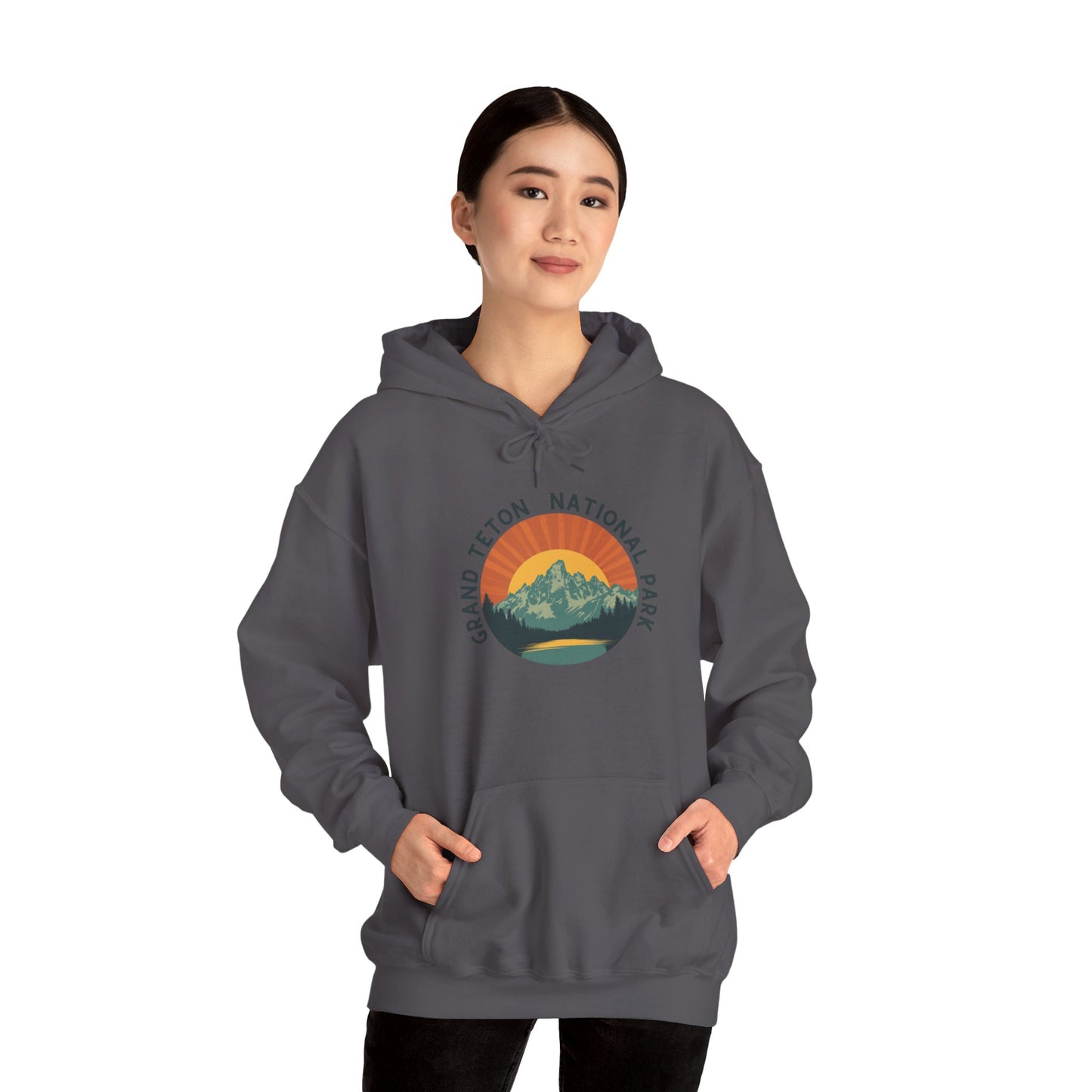 Hoodie - Unisex Heavy Blend™ Grand Teton National Park Hooded Sweatshirt