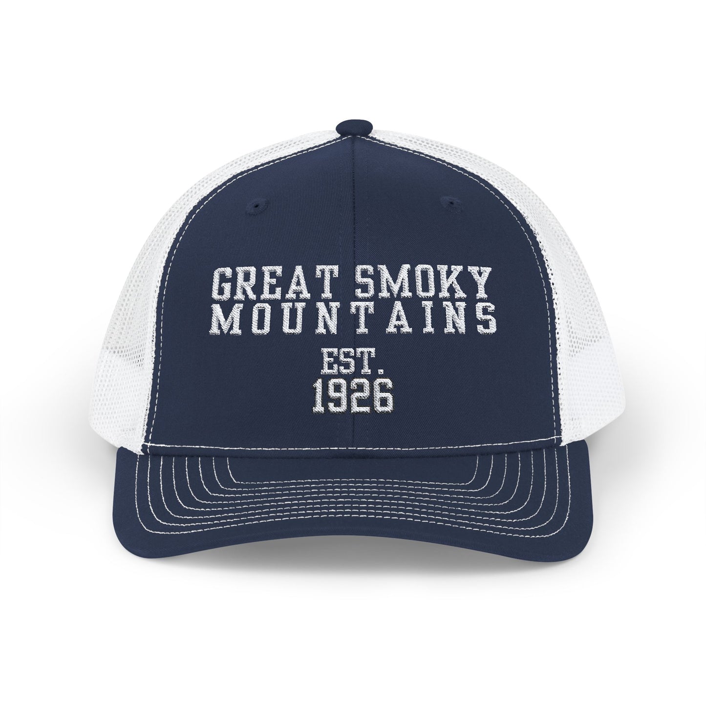 Embroidered Hat - Great Smoky Mountains National Park Trucker Cap