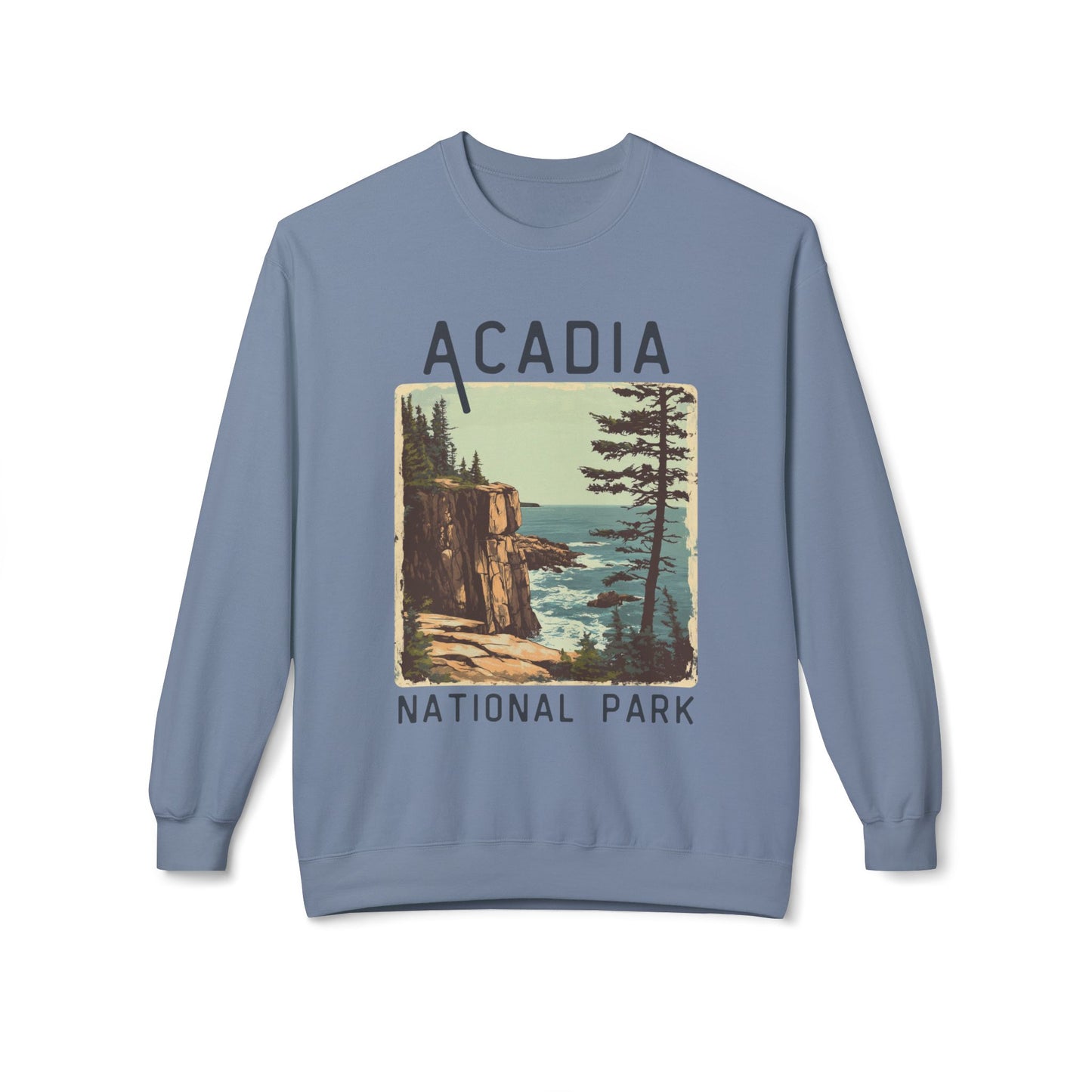 Softstyle Sweatshirt - Acadia National Park Fleece Sweatshirt