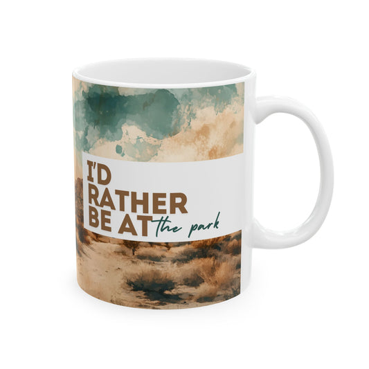 Mug - Vintage Watercolor Joshua Tree National Park Ceramic Mug